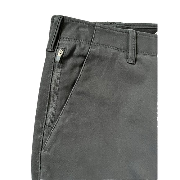 NWOT Eddie Bauer Pants Men's 38 X 32 BLACK Slash Pockets Zip Closure Back Pocket - Picture 3 of 16